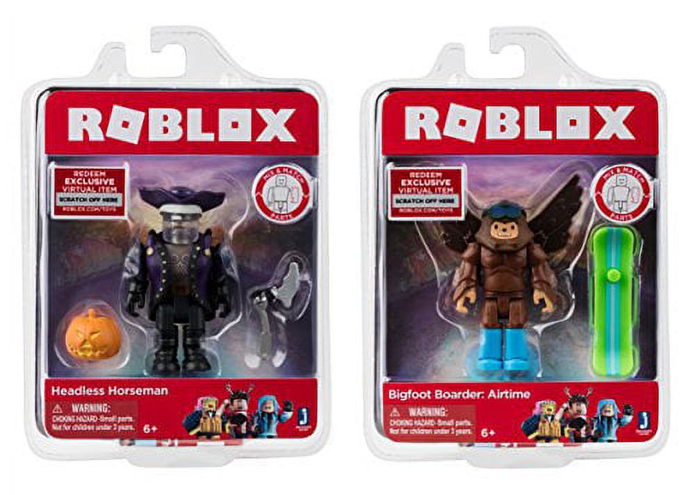 Roblox Figure 2-Pack, Headless Horseman + Bigfoot Boarder: Airtime 